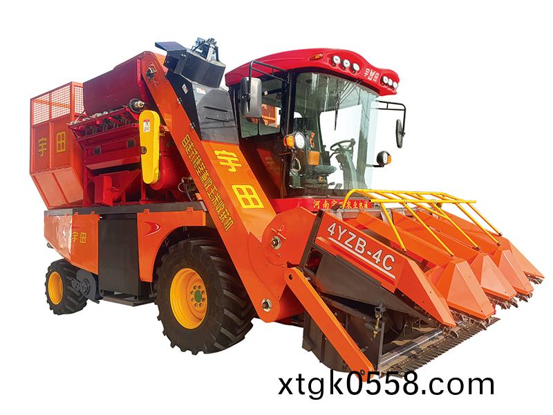 4YZB-4C自走式穗莖兼收玉米收穫機